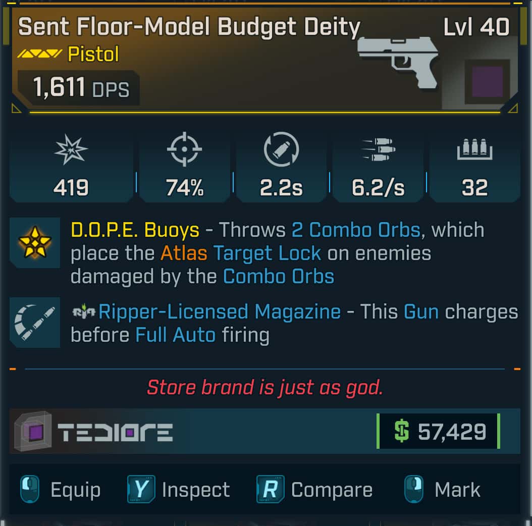 Sent Floor-Model Budget Deity | PC