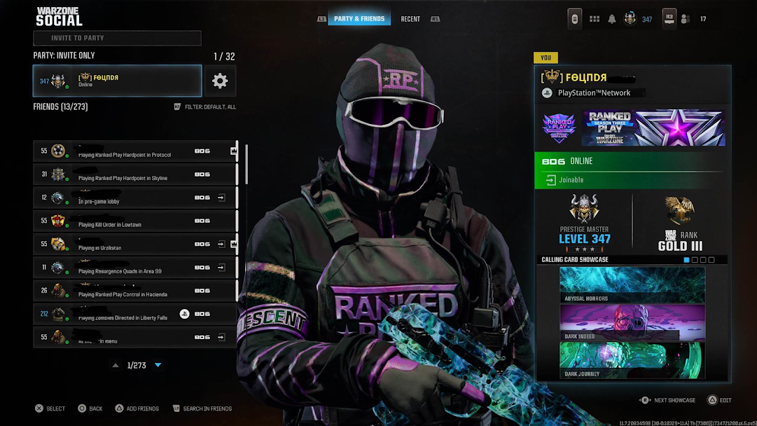 Dark Abyss Cod Pattern Buy INSANE COD ACC PRESTIGE MASTER DARK MATTER NEBULA ABYSS 33+ WEAPONS ...