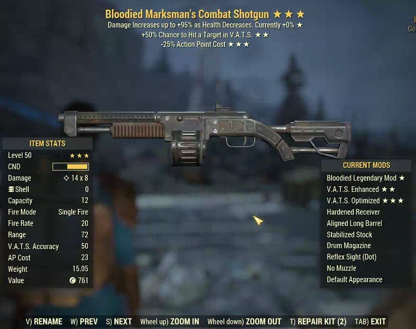 Bloodied Marksman's Combat Shotgun (2024) | PC