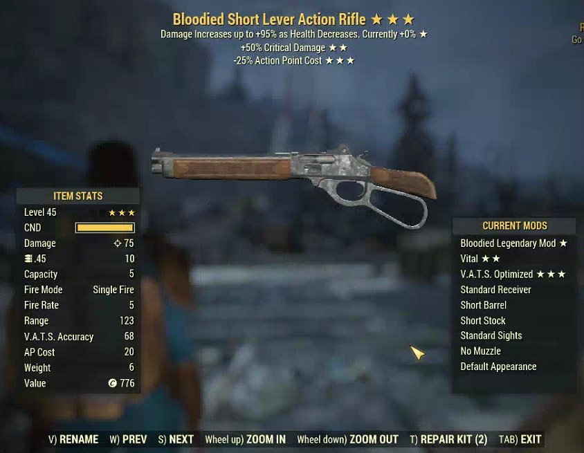 Bloodied Short Lever Action Rifle (2024) | PC