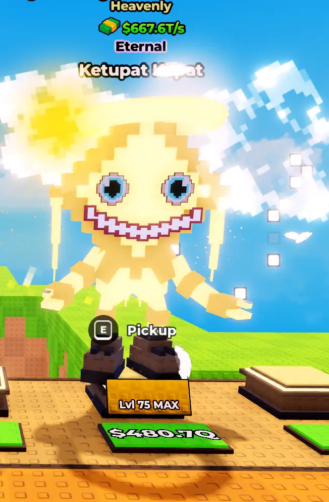Eternal Heavenly Ketupat Kepat 667,6T/s Kick A Lucky Block | Global