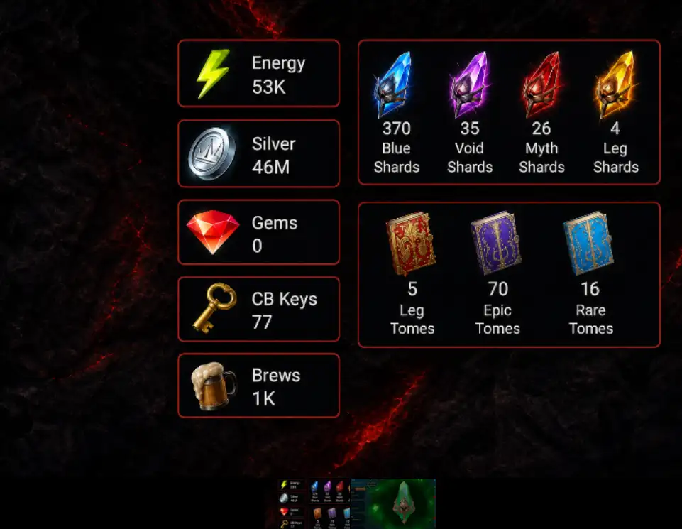 370Ancient35Void26Primal4Sacred50000Energy
