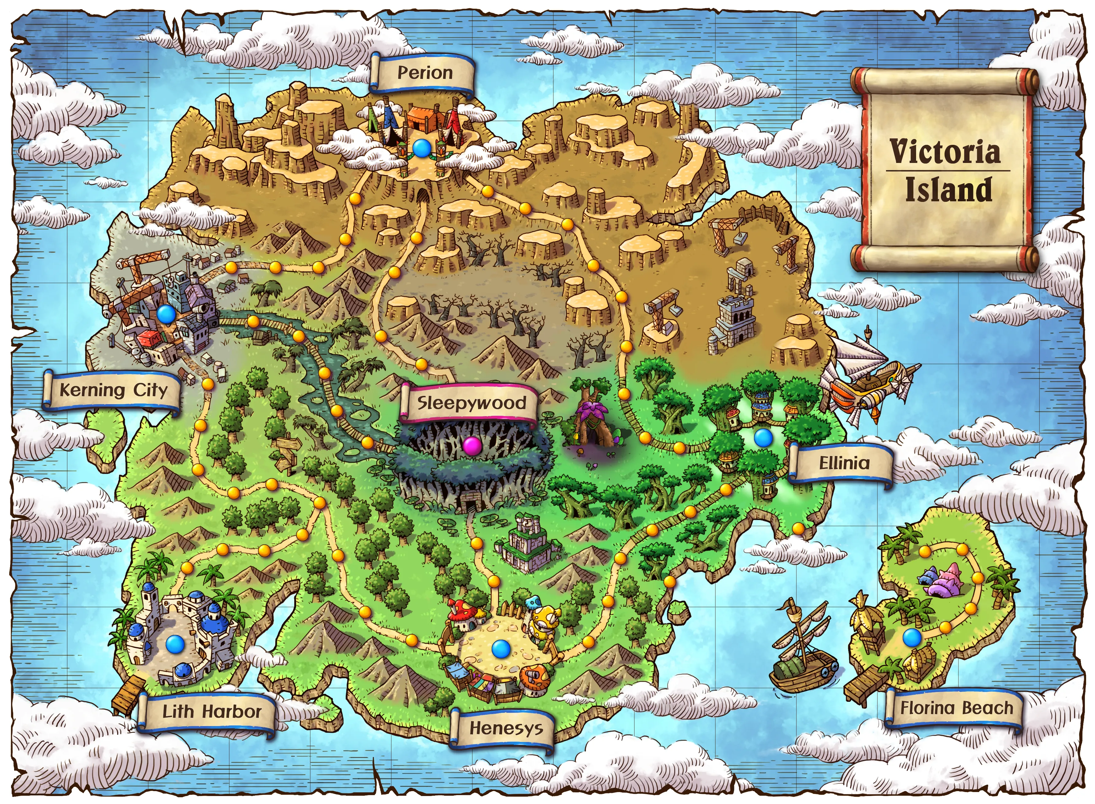 Victoria Island in Global MapleStory Classic World
