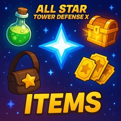 All Star Tower Defense X Items & Units