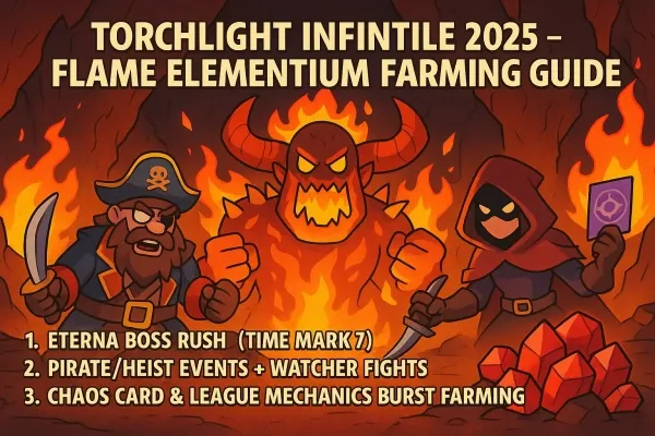 Torchlight Infinite Flame Elementium Farm Guide 2025