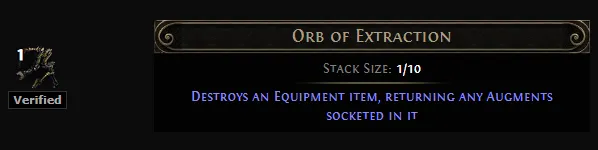PoE 2 Orb of Extraction
