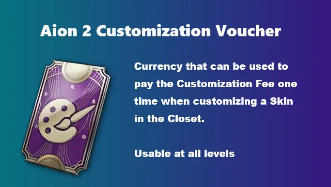 Aion 2 Customization Voucher