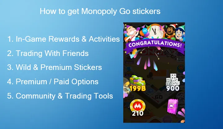 How to get Monopoly Go stickers