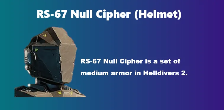 RS-67 Null Cipher (Helmet)