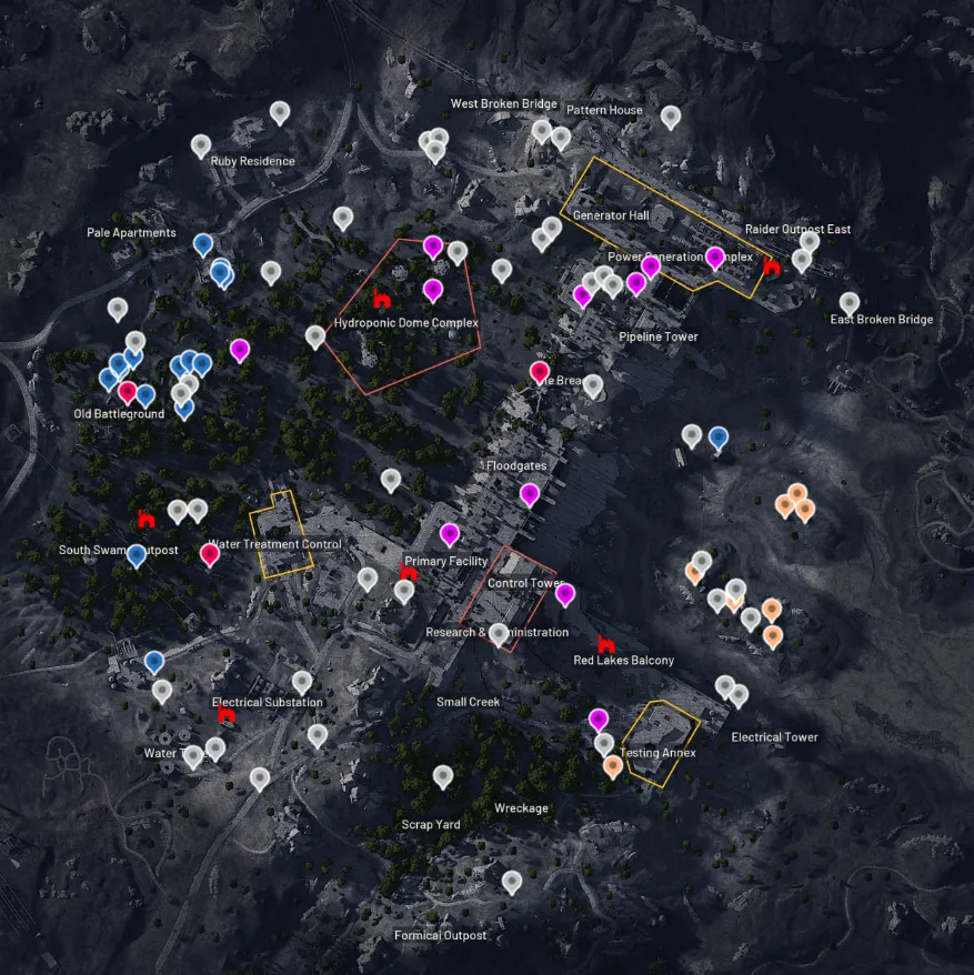 Dam Battlegrounds Raider Cache Map Location