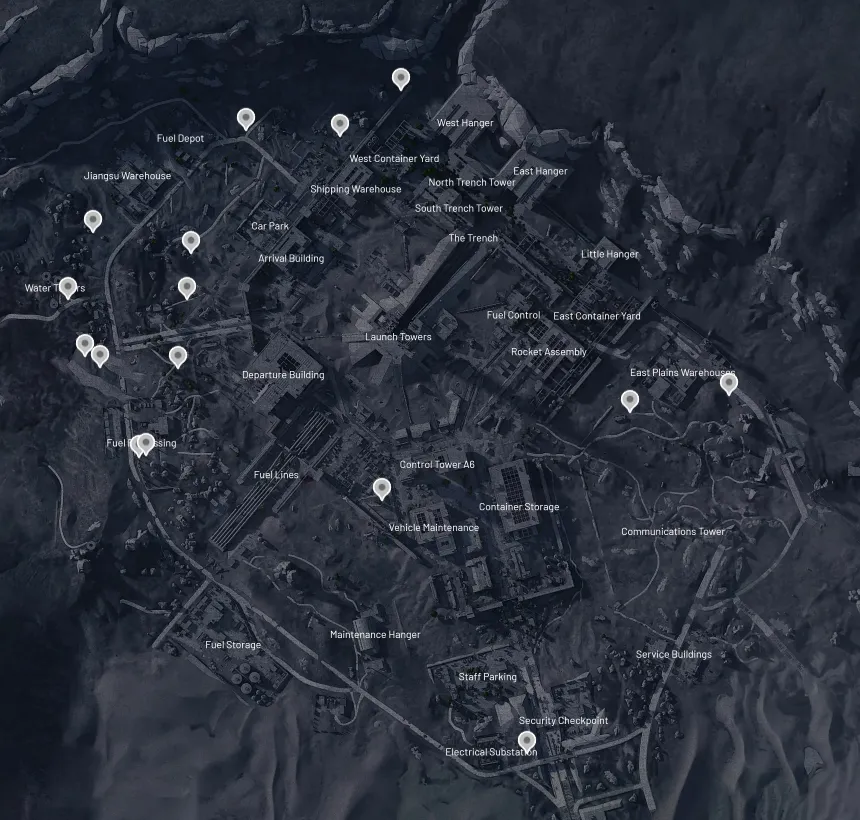 Acerra Spaceport Raider Cache Map Location