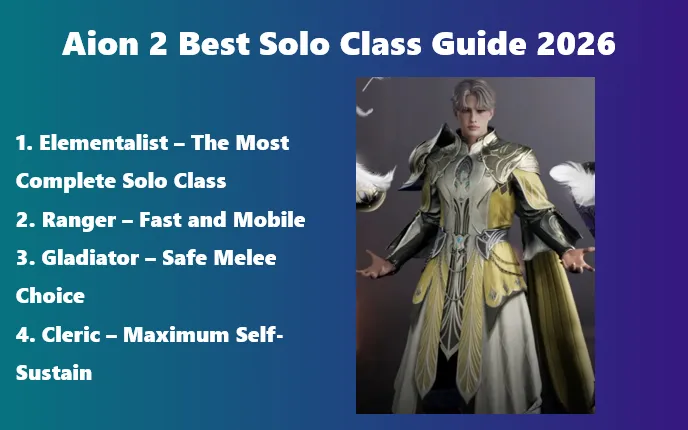 Aion 2 Best Solo Class Guide 2026