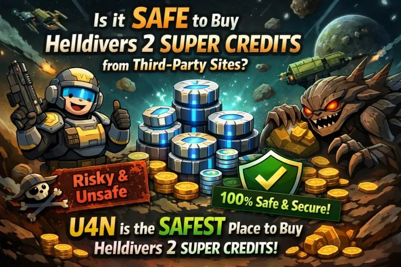 Is it safe to buy Helldivers 2 Super Credits from third-party sites? 