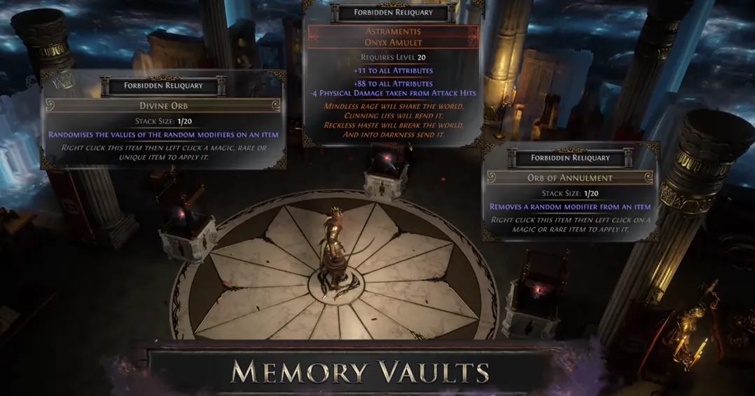 PoE Memory Vault