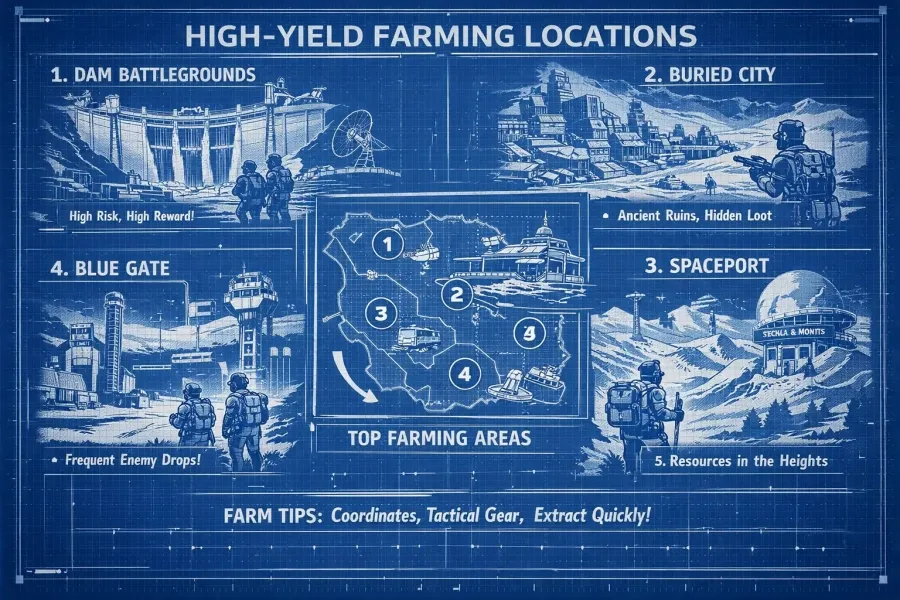 ARC Raiders Blueprint High-Yield Farming Locations