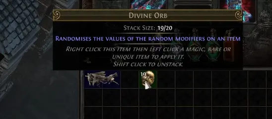 PoE Divine Orb