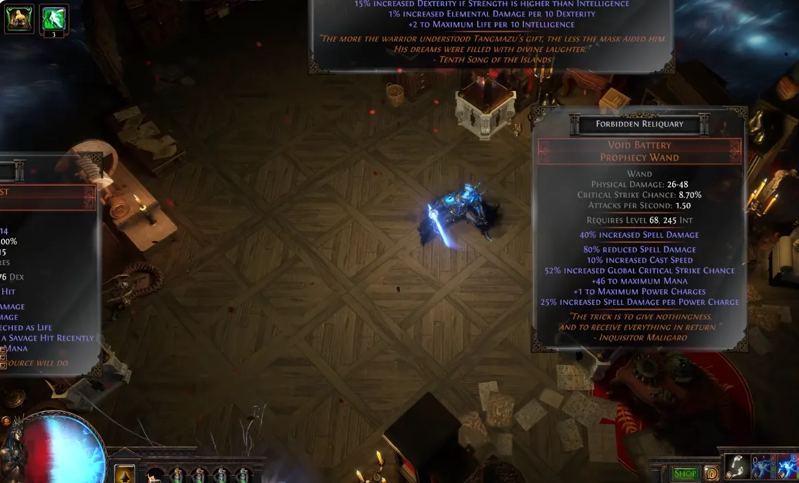 PoE Archon's Vault Rewards