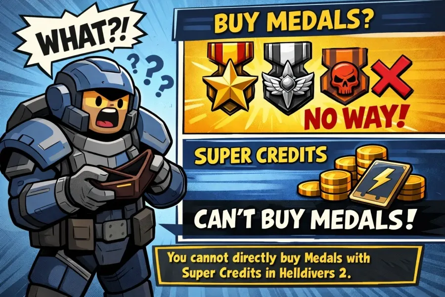 Can You Buy Medals with Super Credits in Helldivers 2