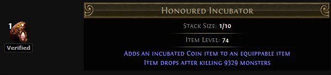 PoE Honoured Incubator