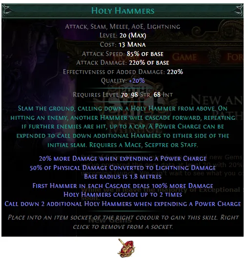 PoE Holy Hammers