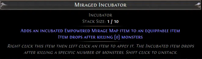 PoE Miraged Incubator
