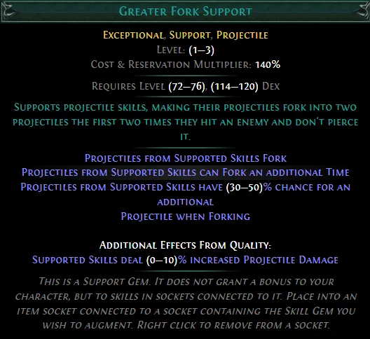 PoE Greater Fork Support