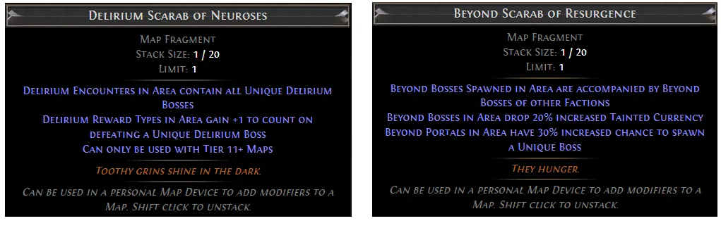 PoE Defeat a Delirium or Beyond Boss while in the Sacred Grove