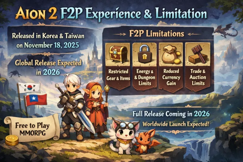 Aion 2 F2P Experience & Limitations