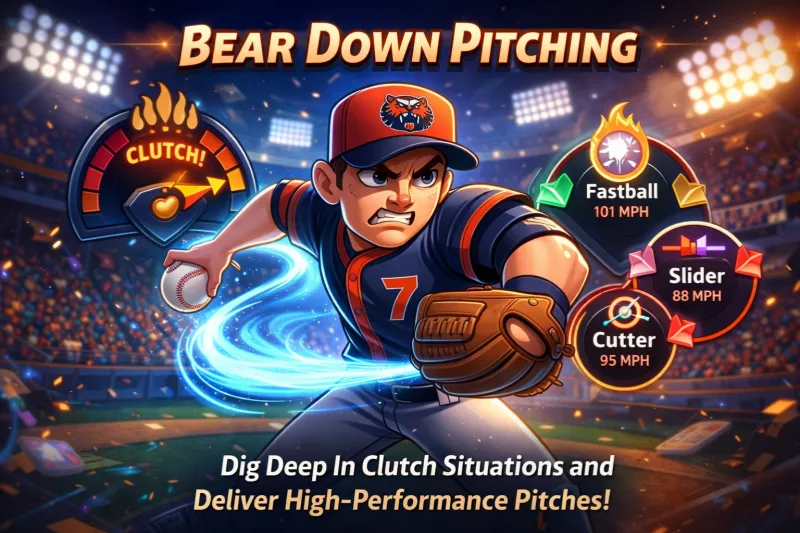 MLB The Show 26 Key Features of Bear Down Pitching