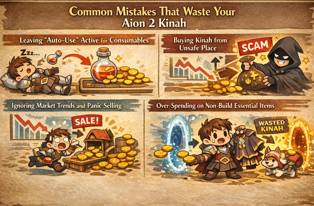 Common Mistakes That Waste Your Aion 2 Kinah