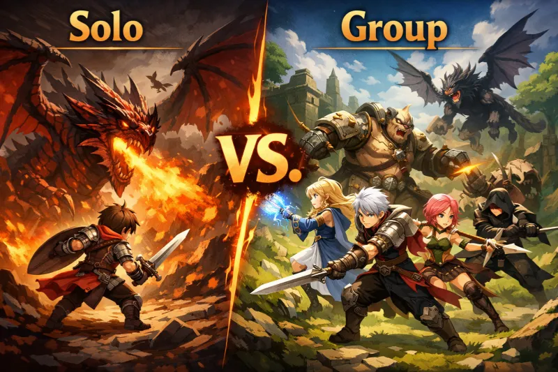 Aion 2 Solo vs. Group