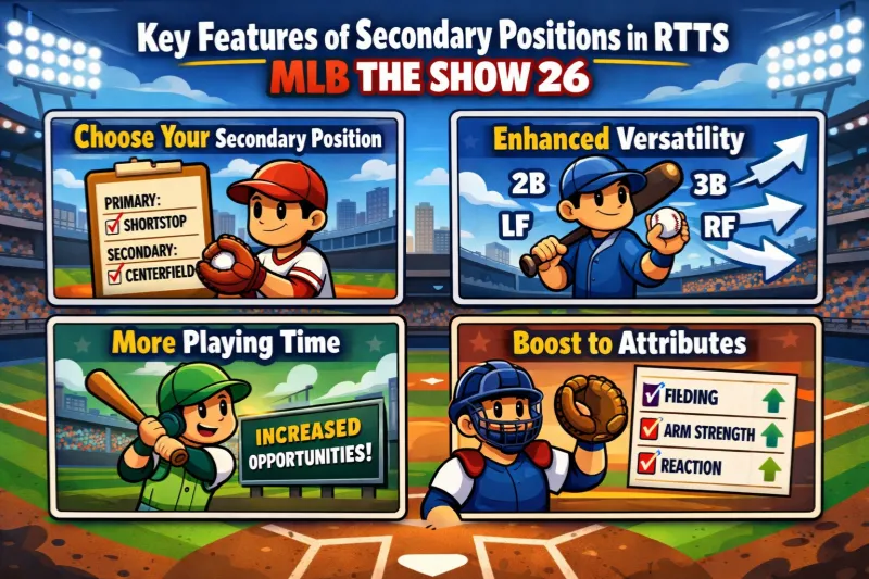 Key Features of Secondary Positions in RTTS MLB The Show 26