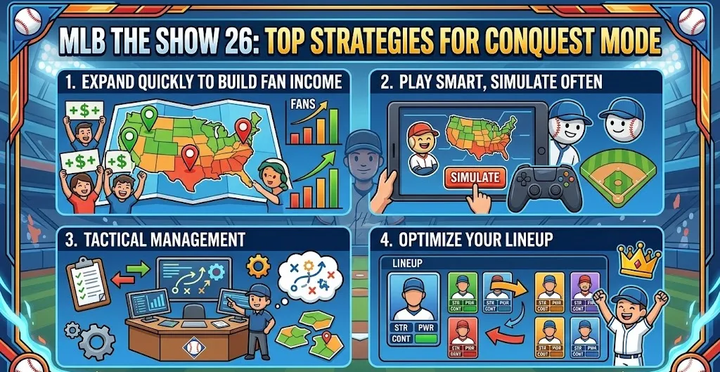 MLB The Show 26: Top Strategies for Conquest Mode