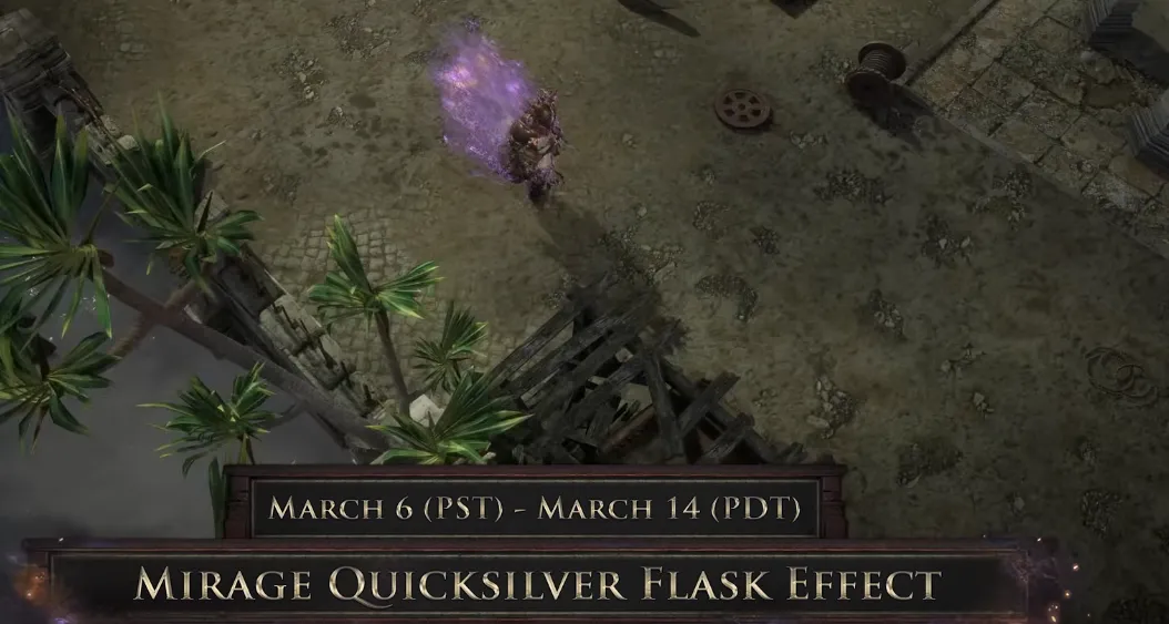 PoE Mirage Quicksilver Flask Effect