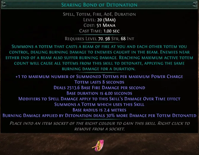 PoE Searing Bond of Detonation