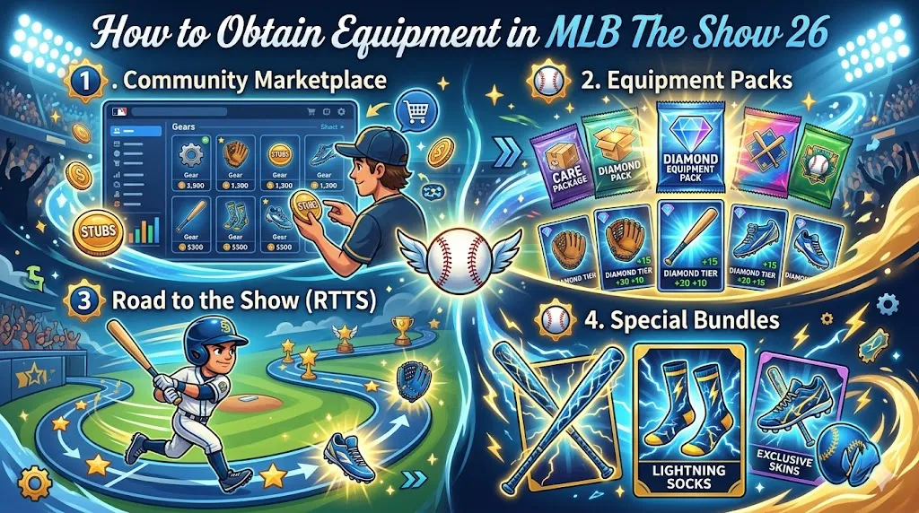 How to Obtain Equipment in MLB The Show 26