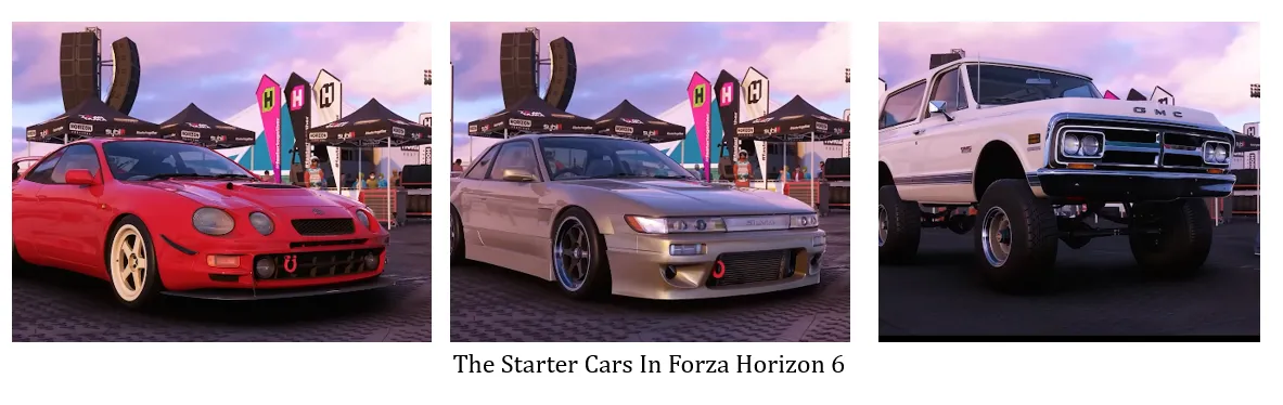 Starter Cars in Forza Horizon 6