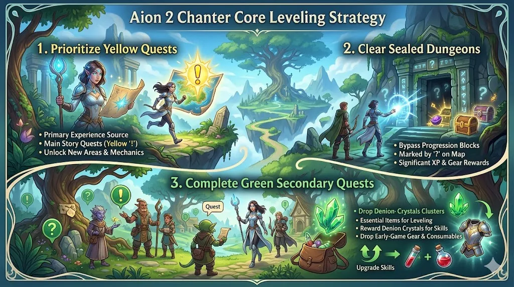Aion 2 Chanter Core Leveling Strategy