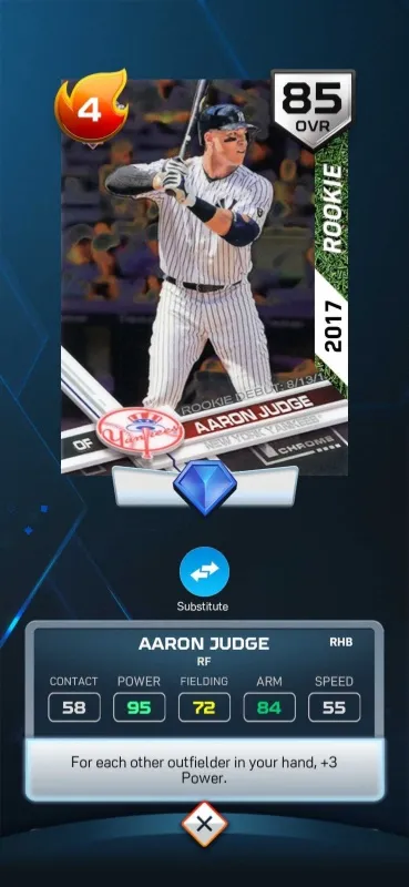 MLB The Show 26 85 OVR Aaron Judge