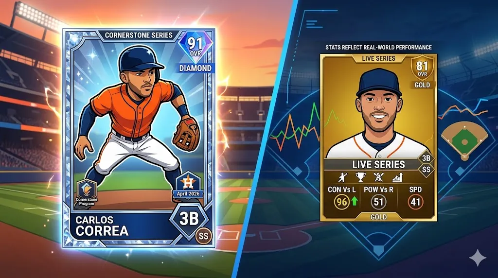MLB The Show 26 Carlos Correa Key Player Cards
