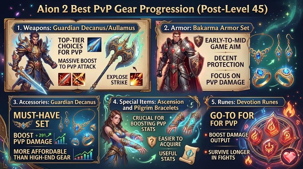 Aion 2 Best PvP Gear Progression (Post-Level 45)