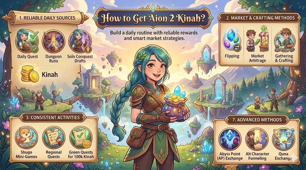 How to Get Aion 2 Kinah?