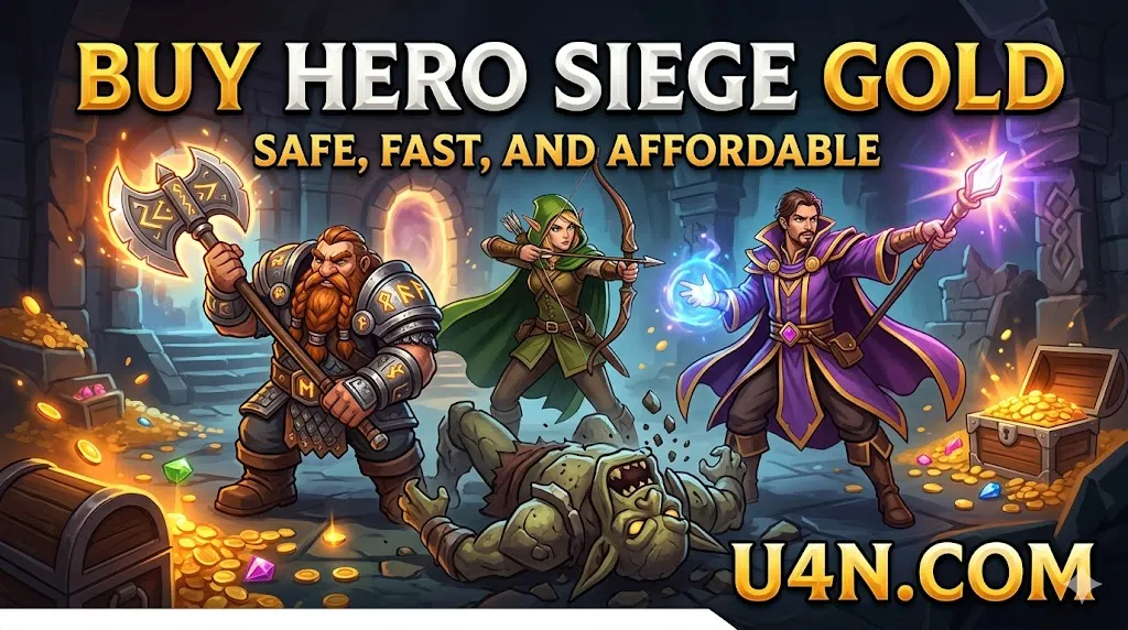 Hero Siege Gold for Sale | 100% Safe & Cheap | U4N