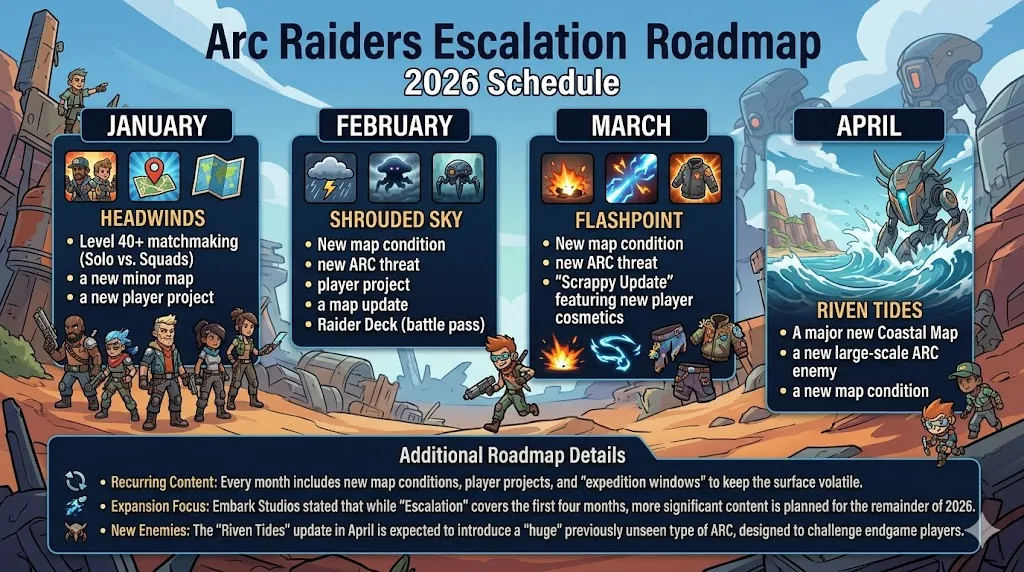 ARC Raiders Escalation Roadmap for 2026