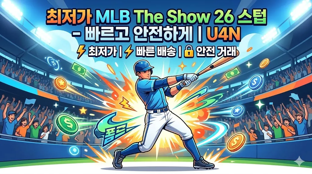 최저가 MLB The Show 26 Stubs 스텁 - 빠르고 안전하게 | U4N
