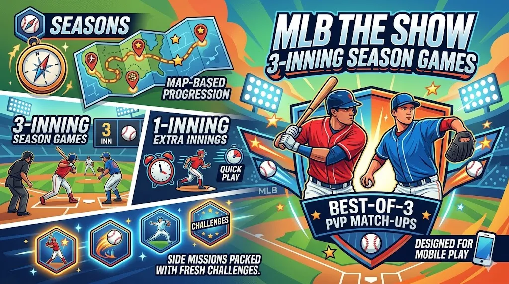 MLB The Show 3-inning Season Games