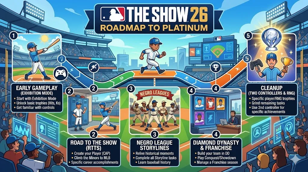 MLB The Show 26 Roadmap to Platinum