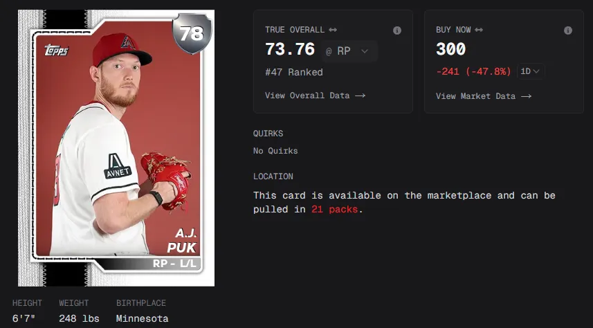 Aj Puk MLB The Show 26