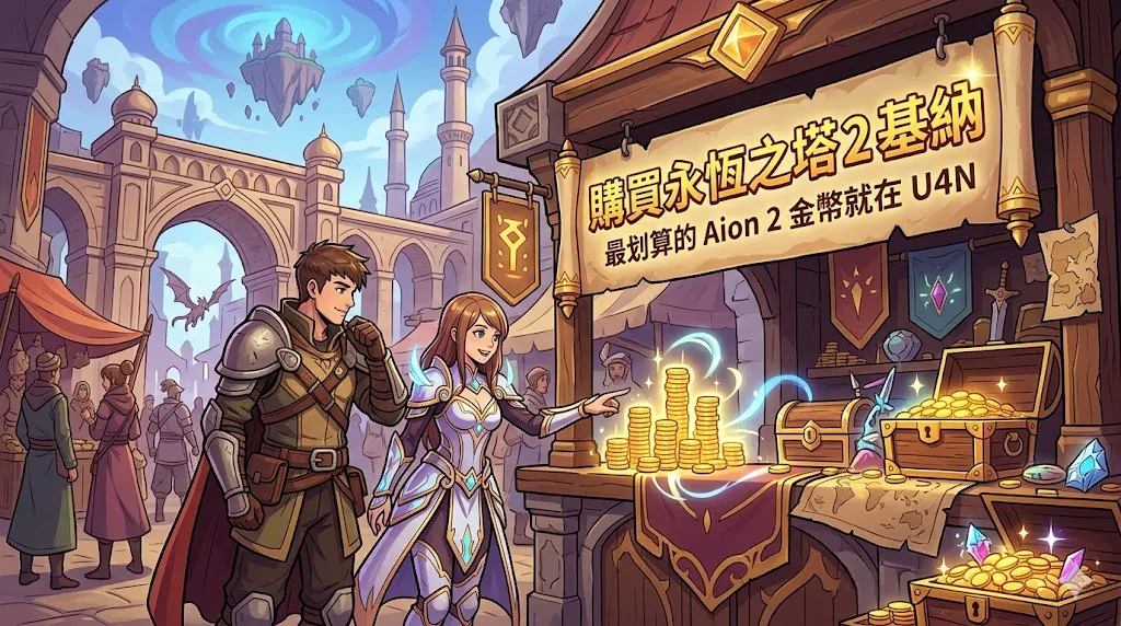 購買永恆之塔 2 基納 - 最划算的 Aion 2 金幣就在 U4N