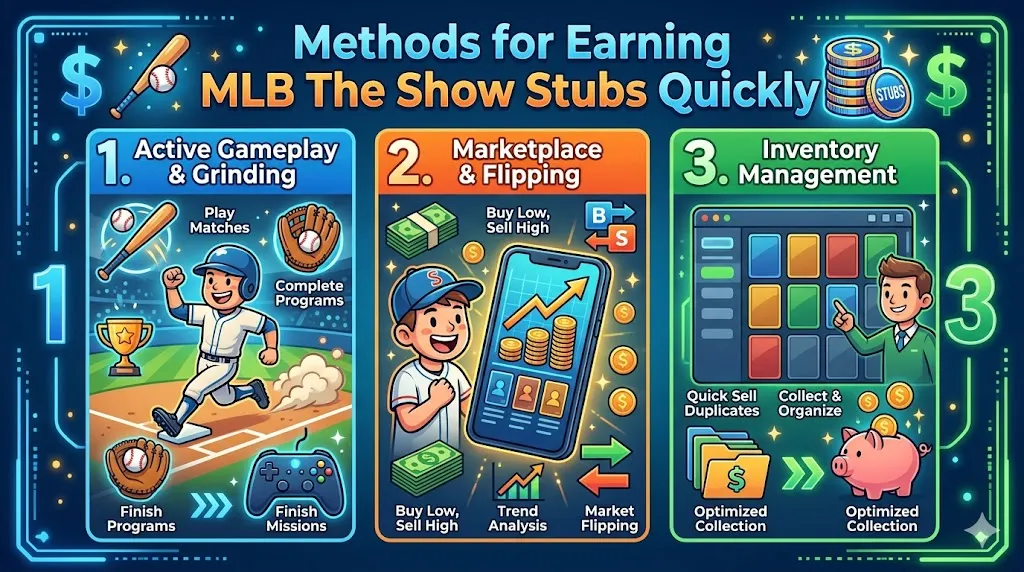 Methods for Earning MLB The Show Stubs Quickly